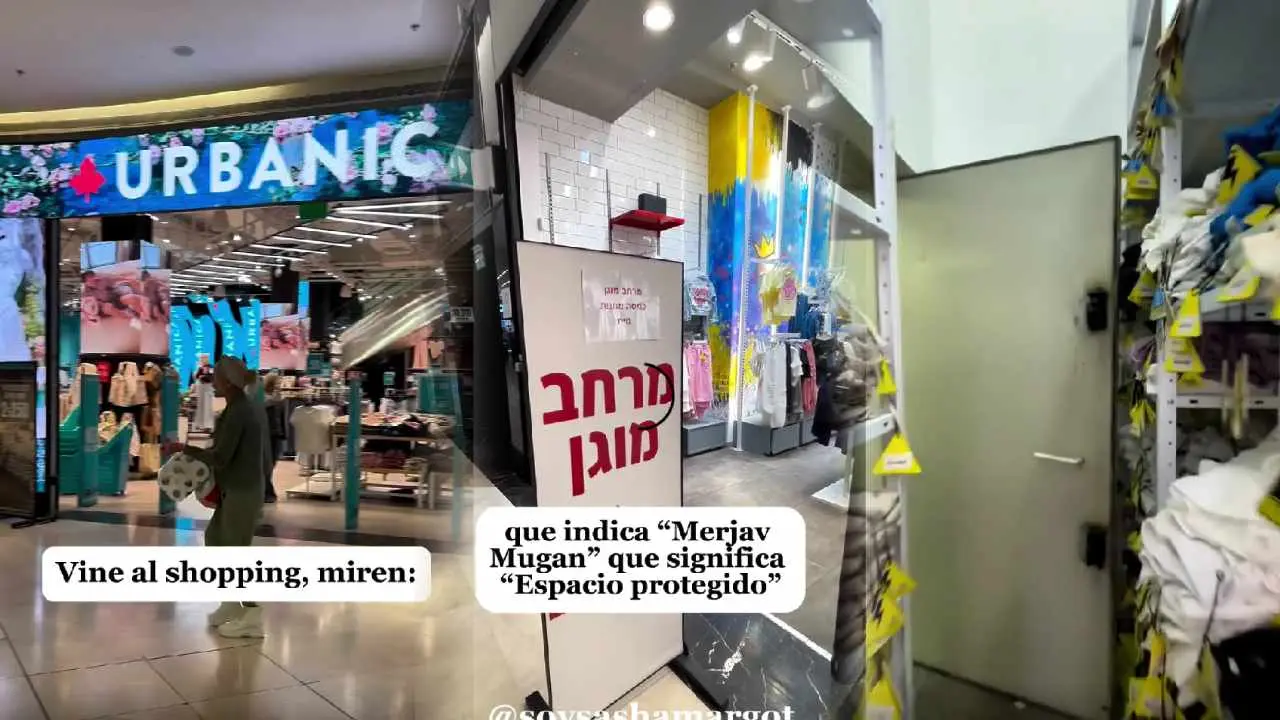 Al shopping en la guerra: el video que muestra cómo los malls están preparados en Israel