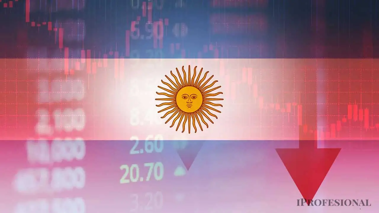 Mercados bandera Argentina bajan. Imagen generada por iProfesional