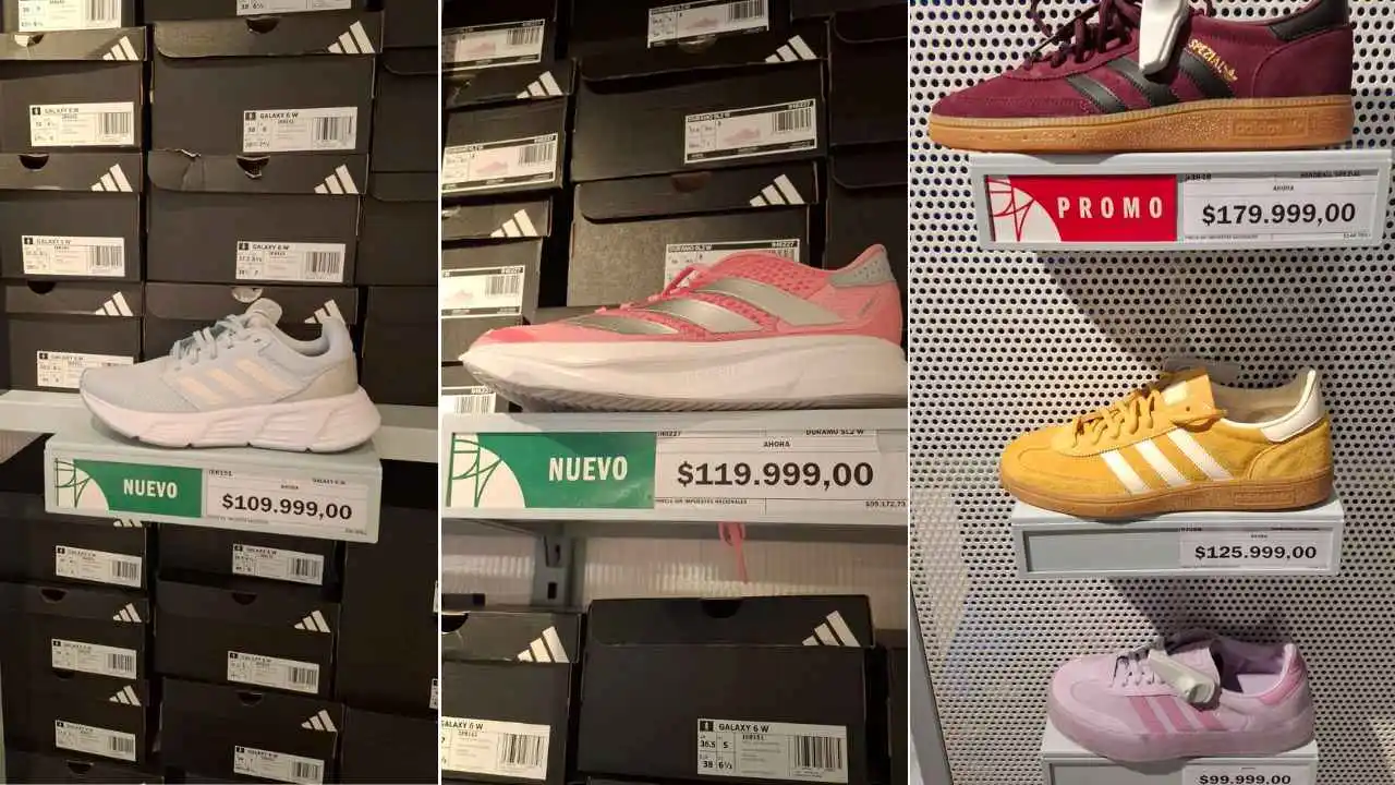 Algunas de las zapatillas en el nuevo outlet de Adidas