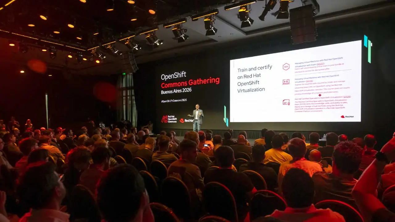 La actividad de Red Hat reunió a más de 300 ejecutivos de tecnología en La Rural de Buenos Aires.