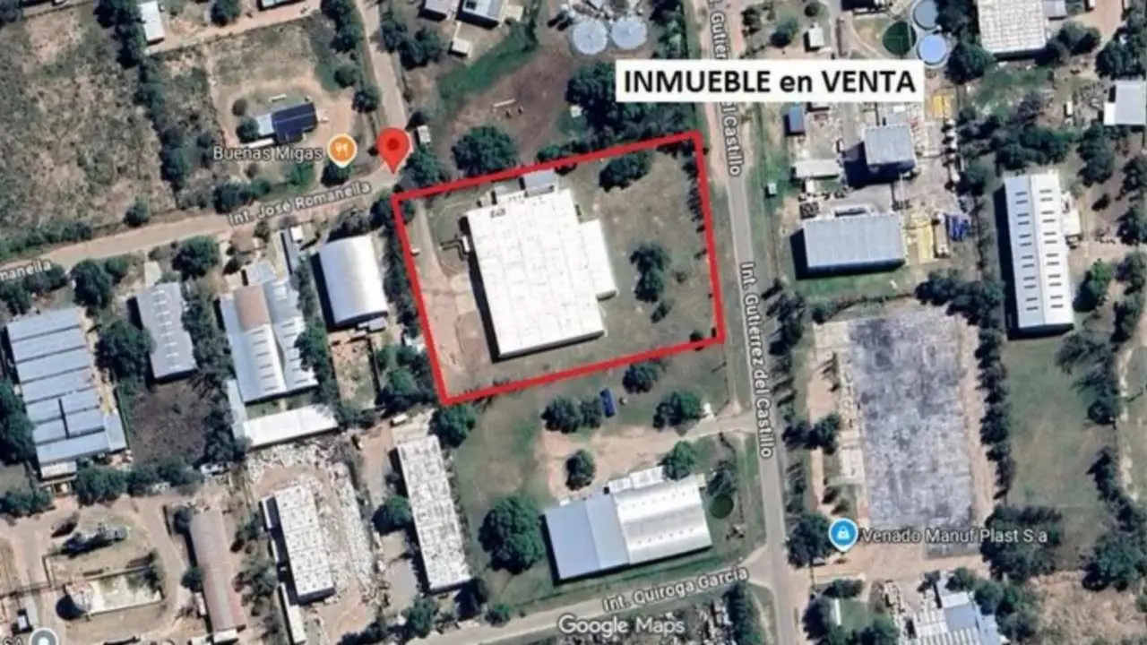 La planta industrial tiene 5.505 m² cubiertos y está ubicada en el Parque Industrial de San Luis