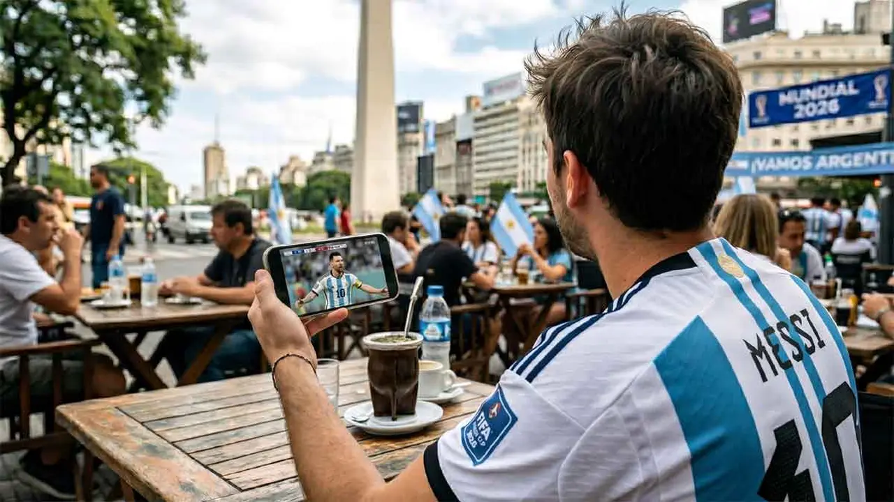 Hoy es habitual ver partidos del Mundial en el celular