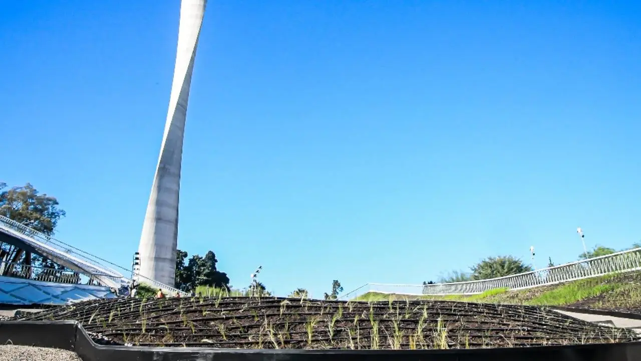 Así se encuentra la nueva Cubierta verde inclinada del Centro Cultural Córdoba