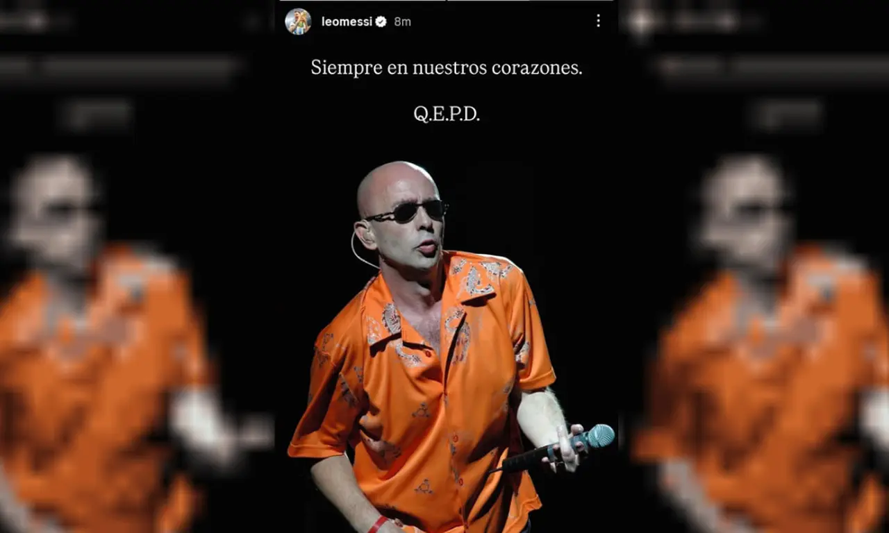 Lionel Messi despidió al Indio Solari en sus redes sociales.