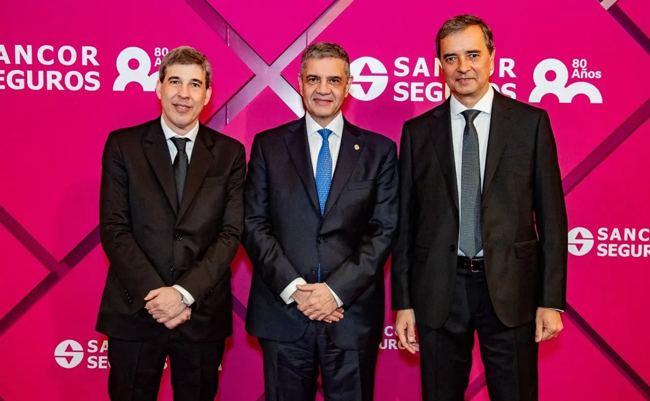 Alejandro Simón, Jorge Macri, jefe de gobierno de la Ciudad de Buenos Aires, y Carlos Casto.