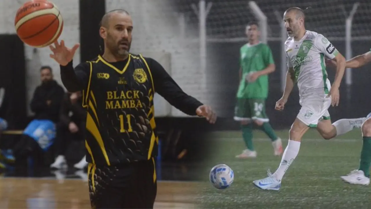 Rodrigo Palacio, de regreso en Bahía Blanca y a puro deporte entre básquet y fútbol amateur