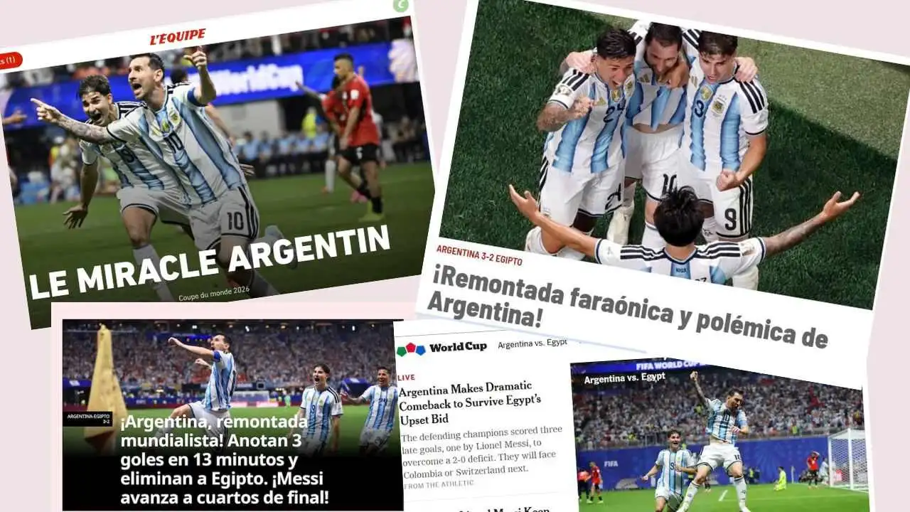 "El milagro argentino": así reaccionaron los medios del mundo a la remontada de la Selección
