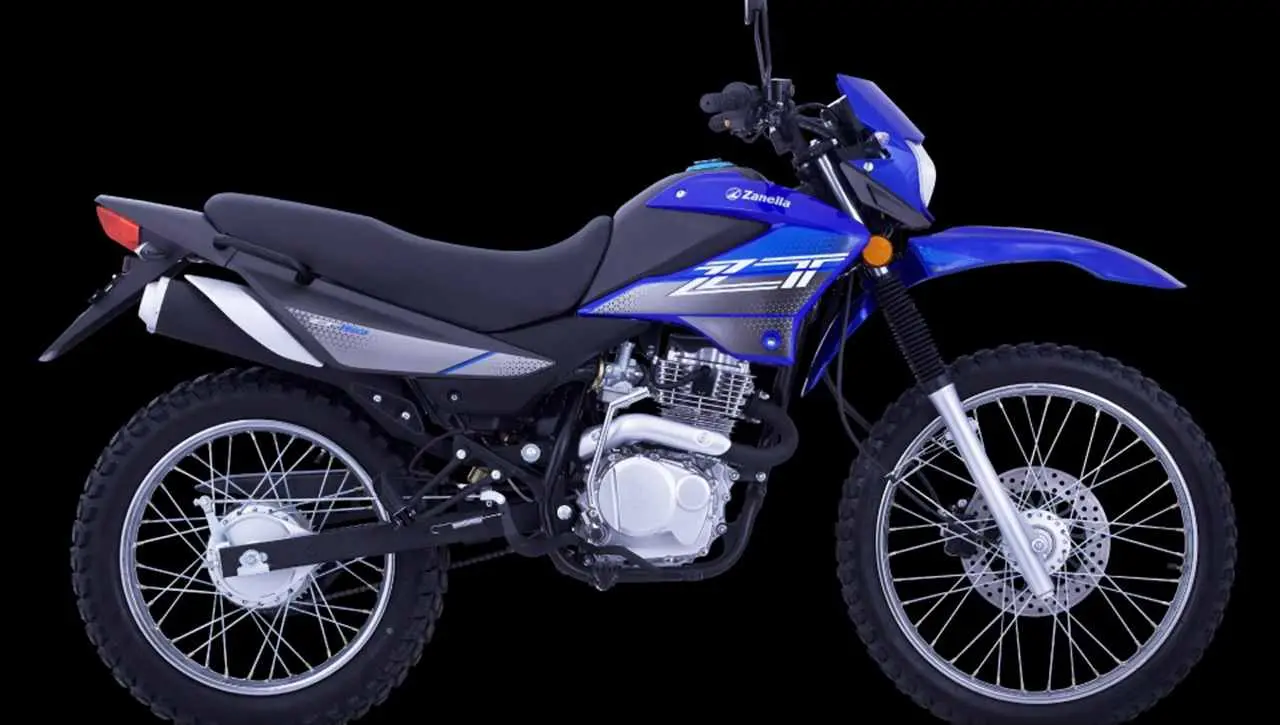 Zanella Zt 150 de perfil. foto oficial