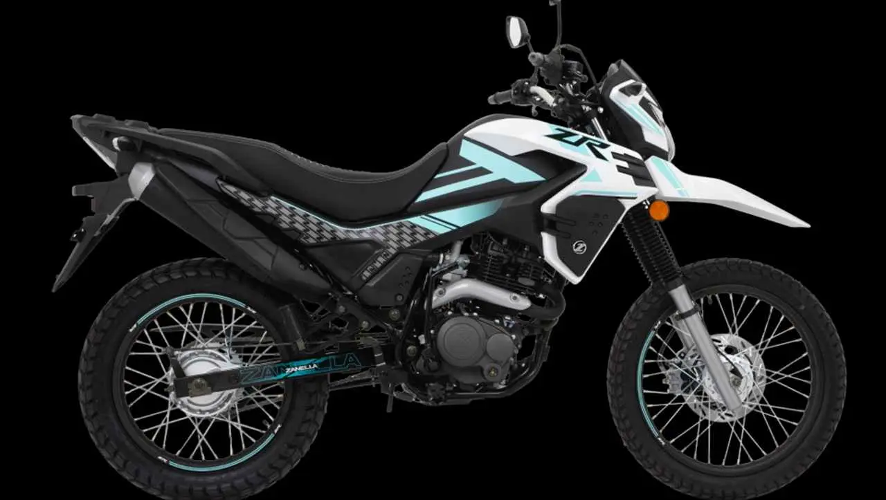 Zanella Zr 150 de perfil. Foto oficial.