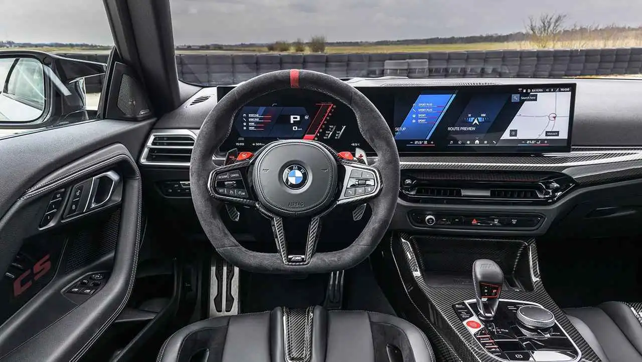 BMW M2 CS interior. Foto oficial.