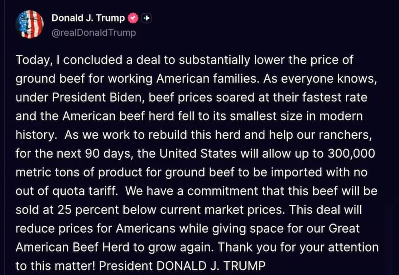 imagen del mensaje de donald trump en redes sociales