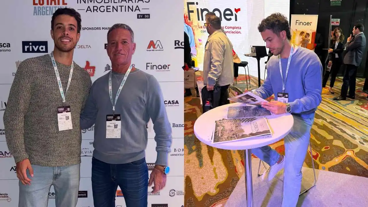 Franco Di Santo, en la Expo Real Estate como representante de Infinito Desarrollos