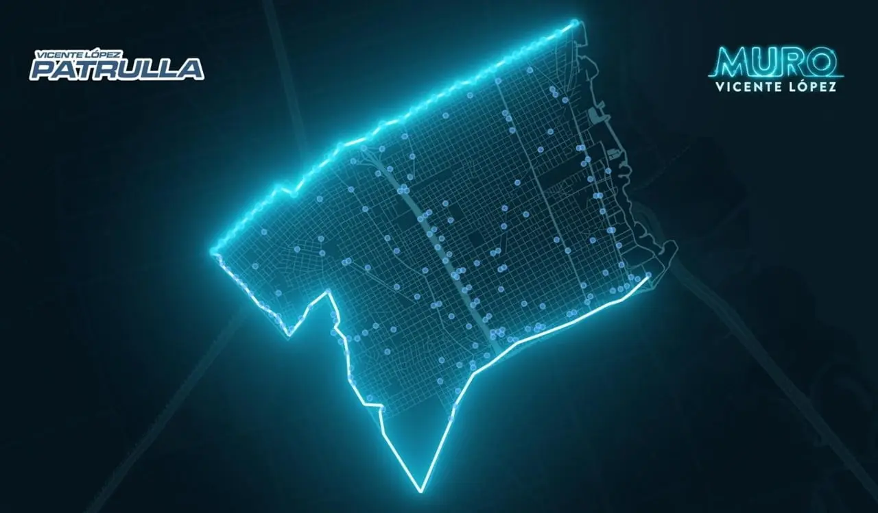 Muro Digital: el circuito instalado en todo el perímetro del distrito para controlar los accesos.