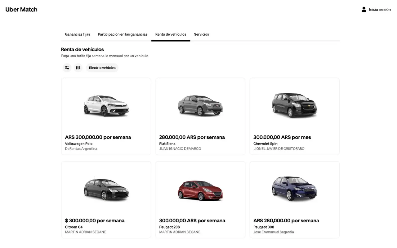 Captura de pantalla obtenida de la página web de