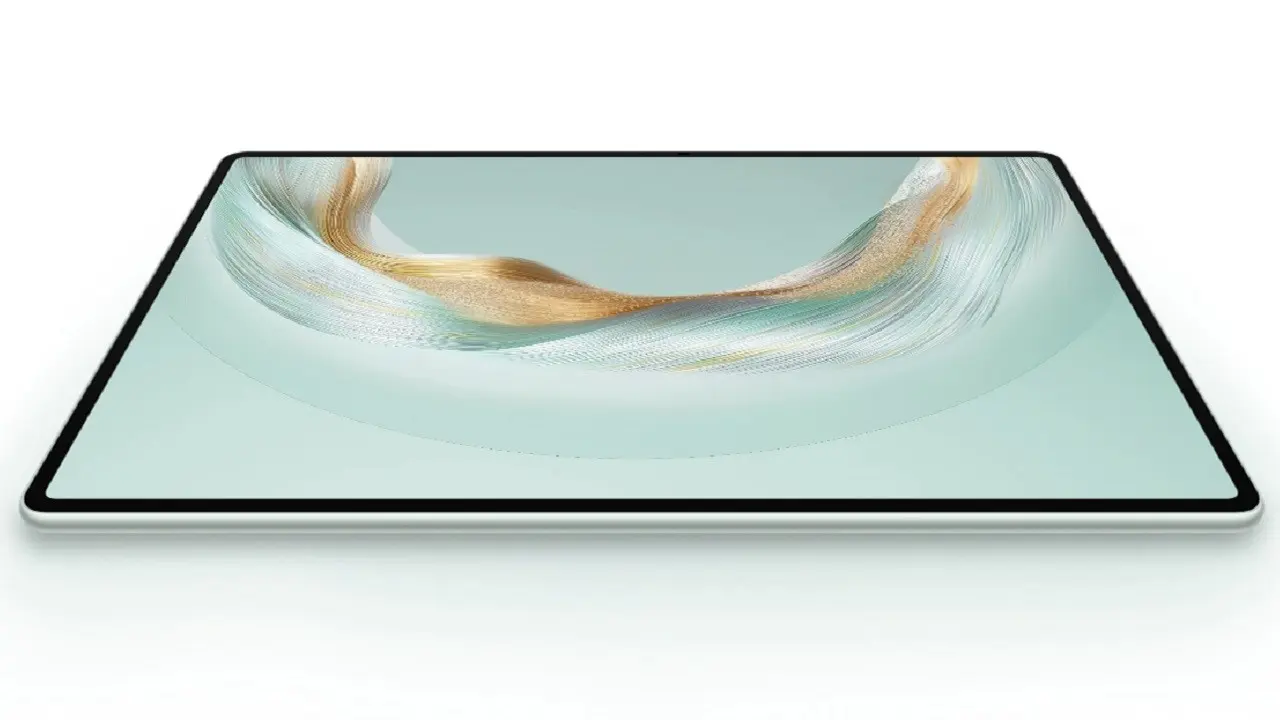 La tablet Huawei MatePad Pro de 12 pulgadas sobre un fondo blanco