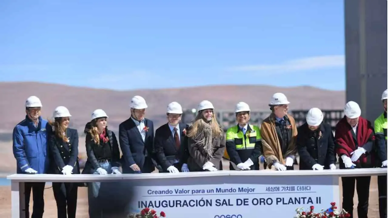 POSCO inauguró una planta de litio con capacidad para producir 23.000 toneladas anuales