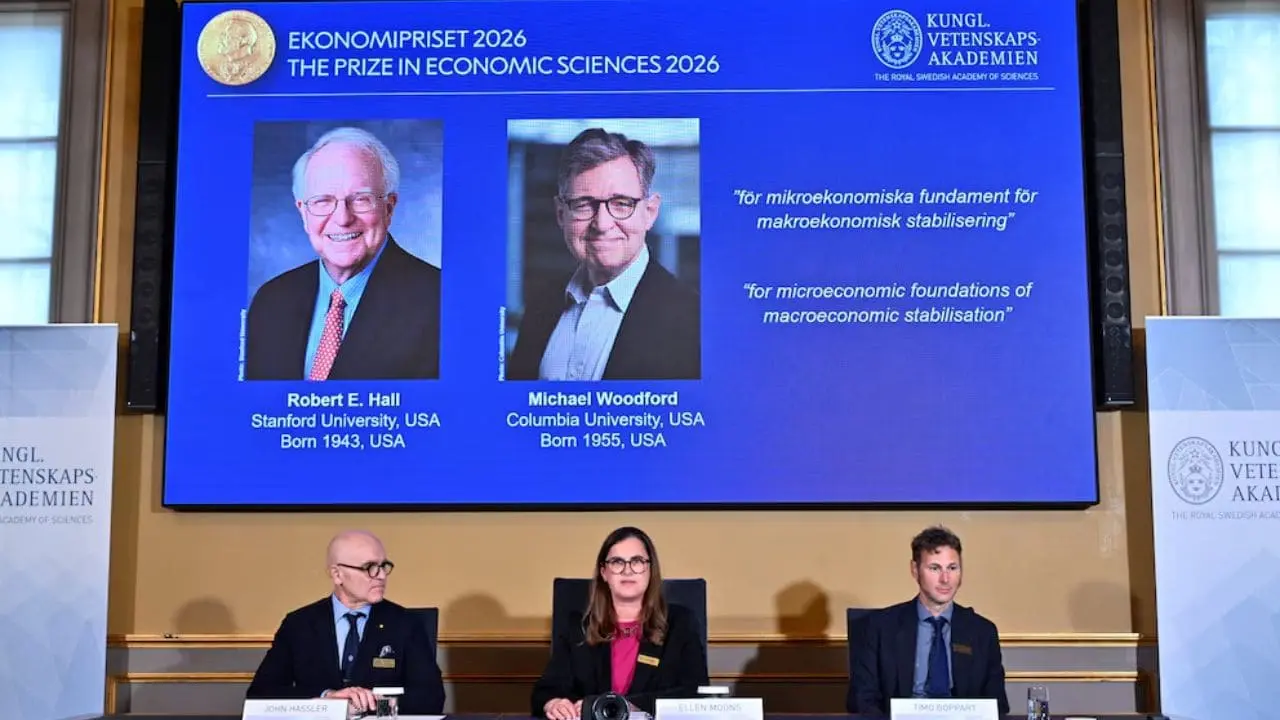 Nobel de Economía 2026 reconoce a dos economistas por sus modelos de política monetaria