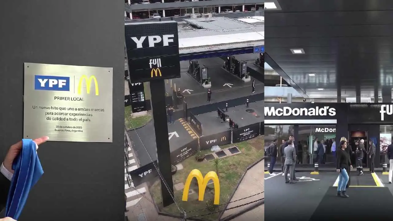 Dónde está el primer McDonald’s dentro de una estación de servicio YPF