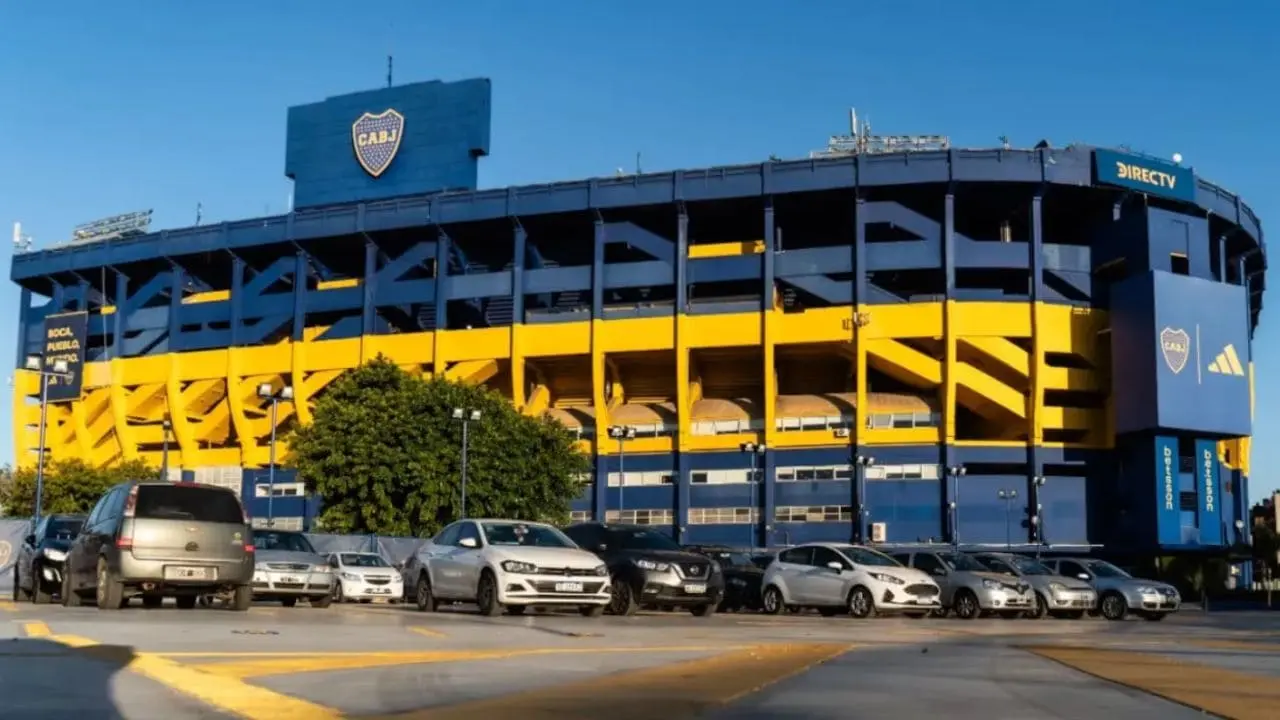 Fachada del estadio La Bombonera 