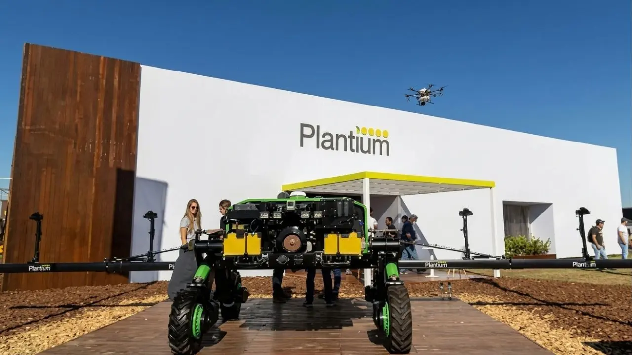 Imagen de una maquinaria agrícola que fabrica la empresa Plantium. Imagen de archivo
