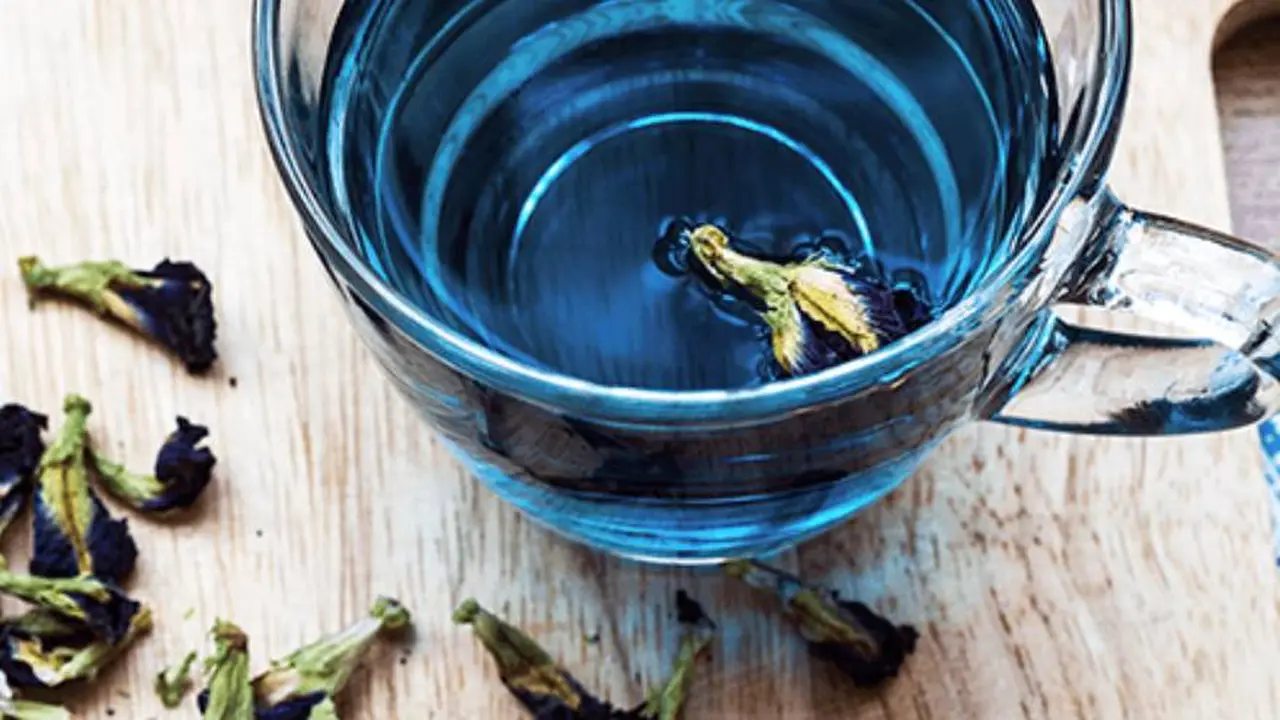 Así se ve el té azul