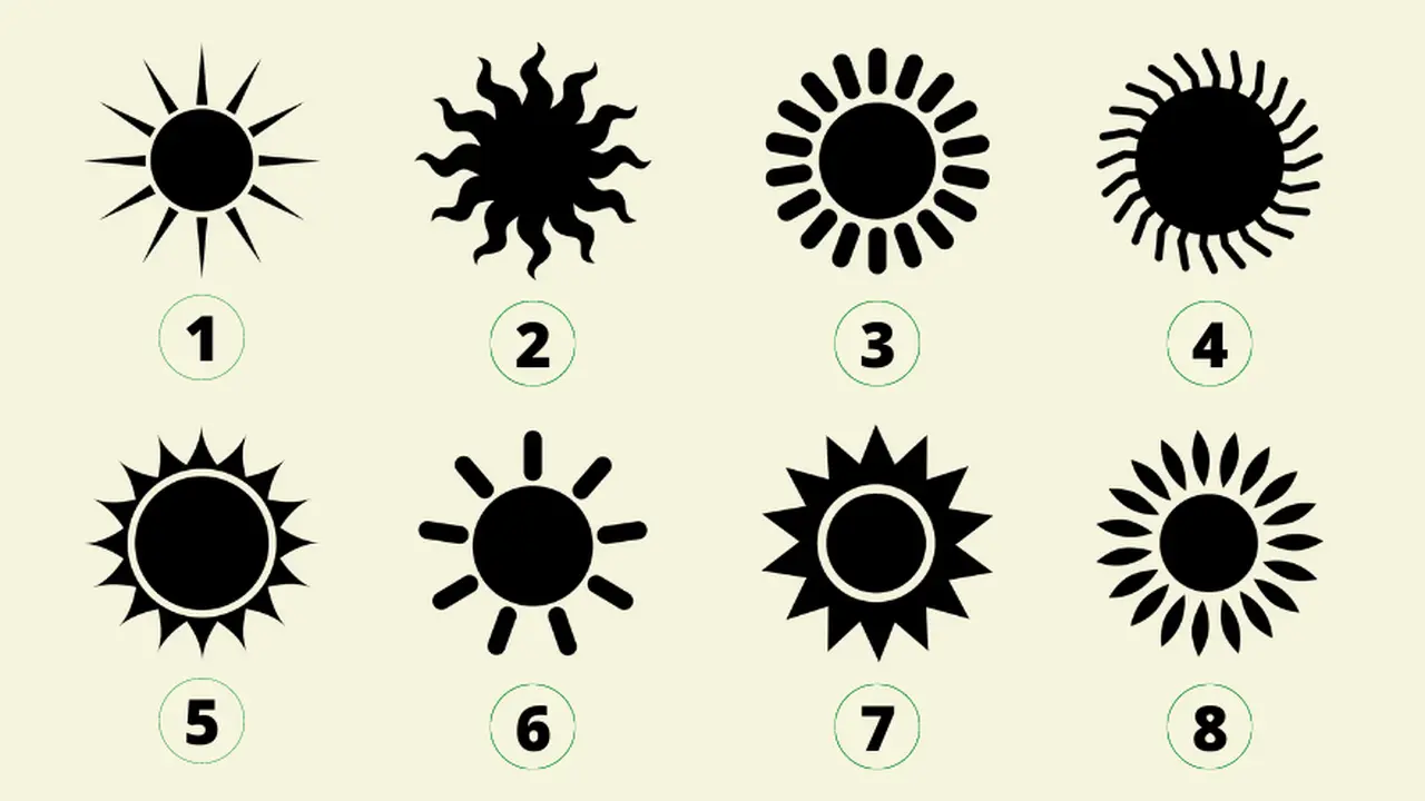 Elegí el sol que más te represente y descubrí lo que tiene para revelar sobre tu personalidad