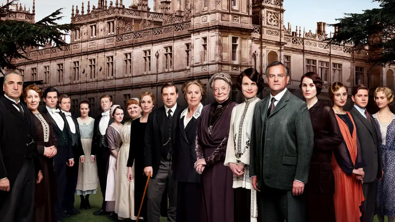 El elenco de la serie en su sexta y última temporada, en 