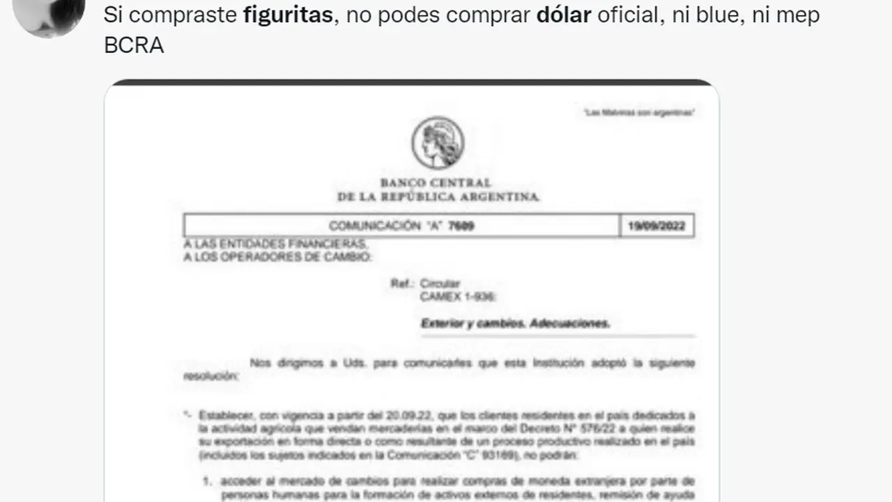 "Quienes compraron figuritas del Mundial no podrán acceder al dólar": los insólitos memes sobre Panini y el cepo que estallan en las redes
