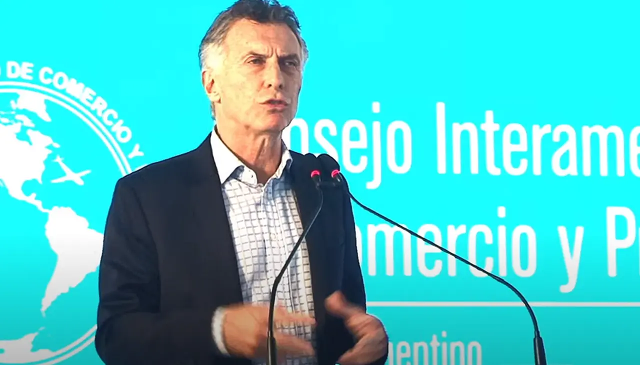 Mauricio Macri participó de un almuerzo organizado por el Consejo Interamericano de Comercio y Producción.