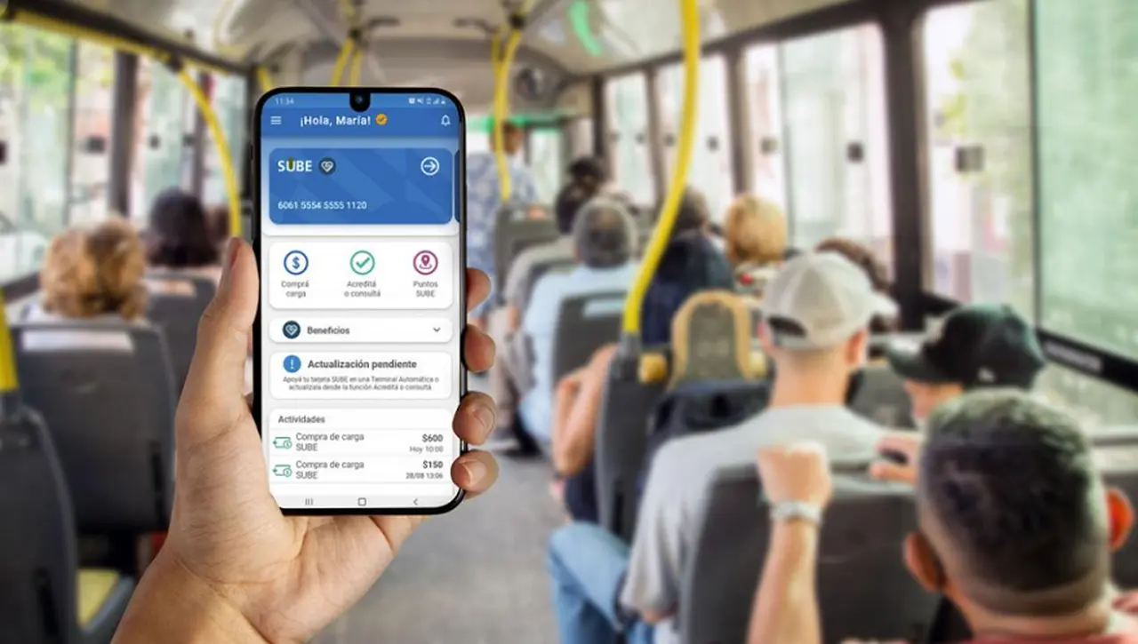 Se puede registrar la tarjeta SUBE a través de la app