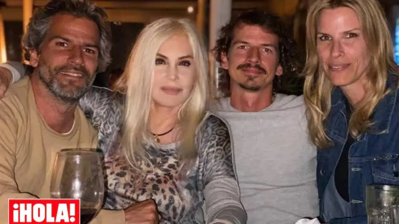 Patricio, Susana, Federico y Carolina, los hermanos Giménez juntos