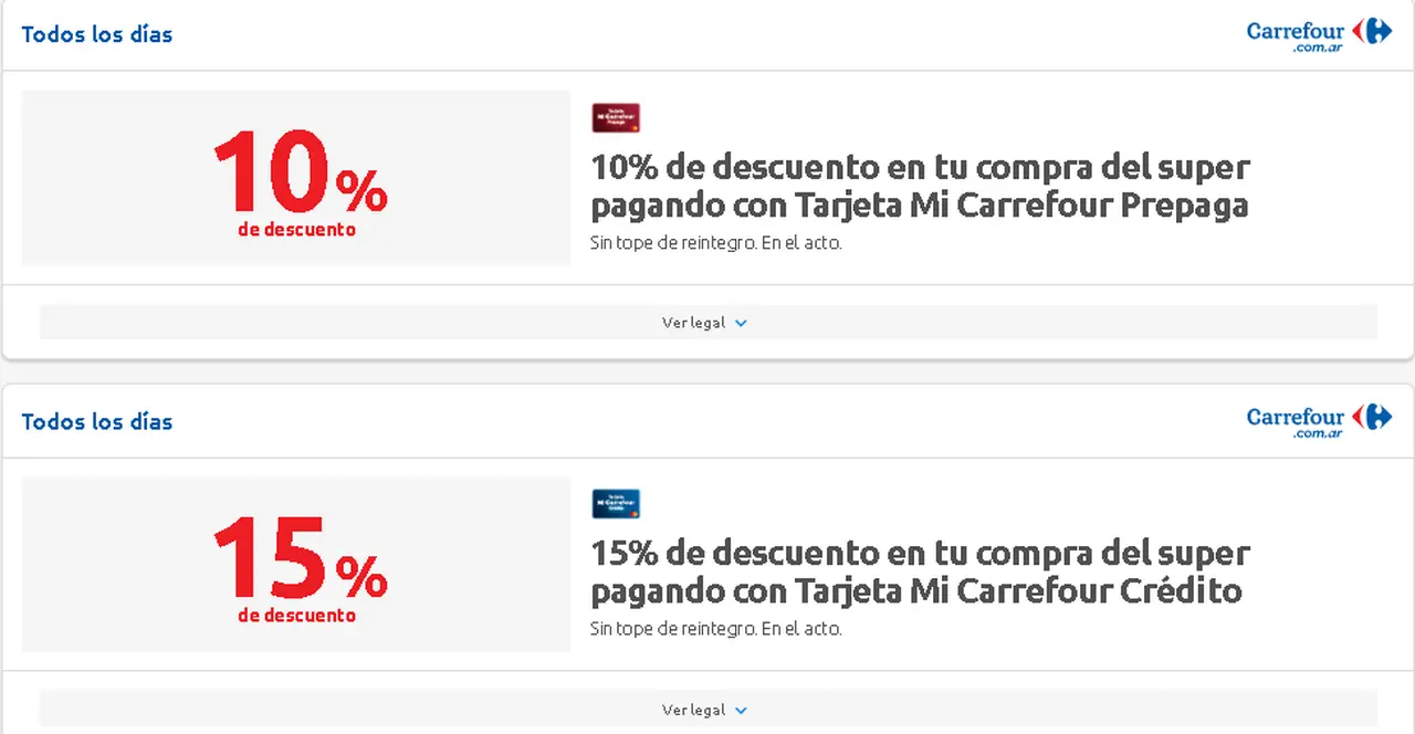 Descuentos con Mi Carrefour