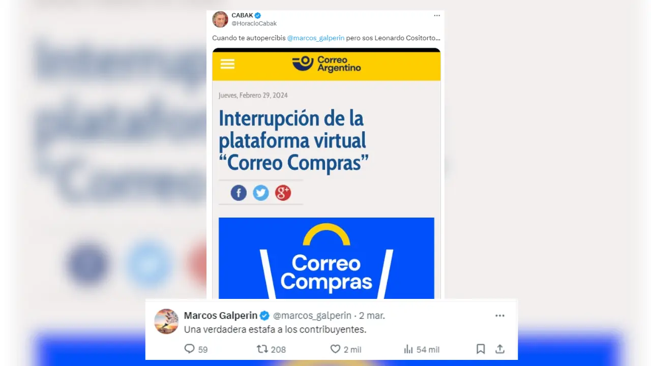 La picante respuesta de Marcos Galperin por el cierre de Correo Compras.