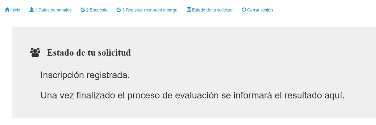 En el mismo sitio donde se realizó la inscripción, se informará si recibirá o no el voucher educativo