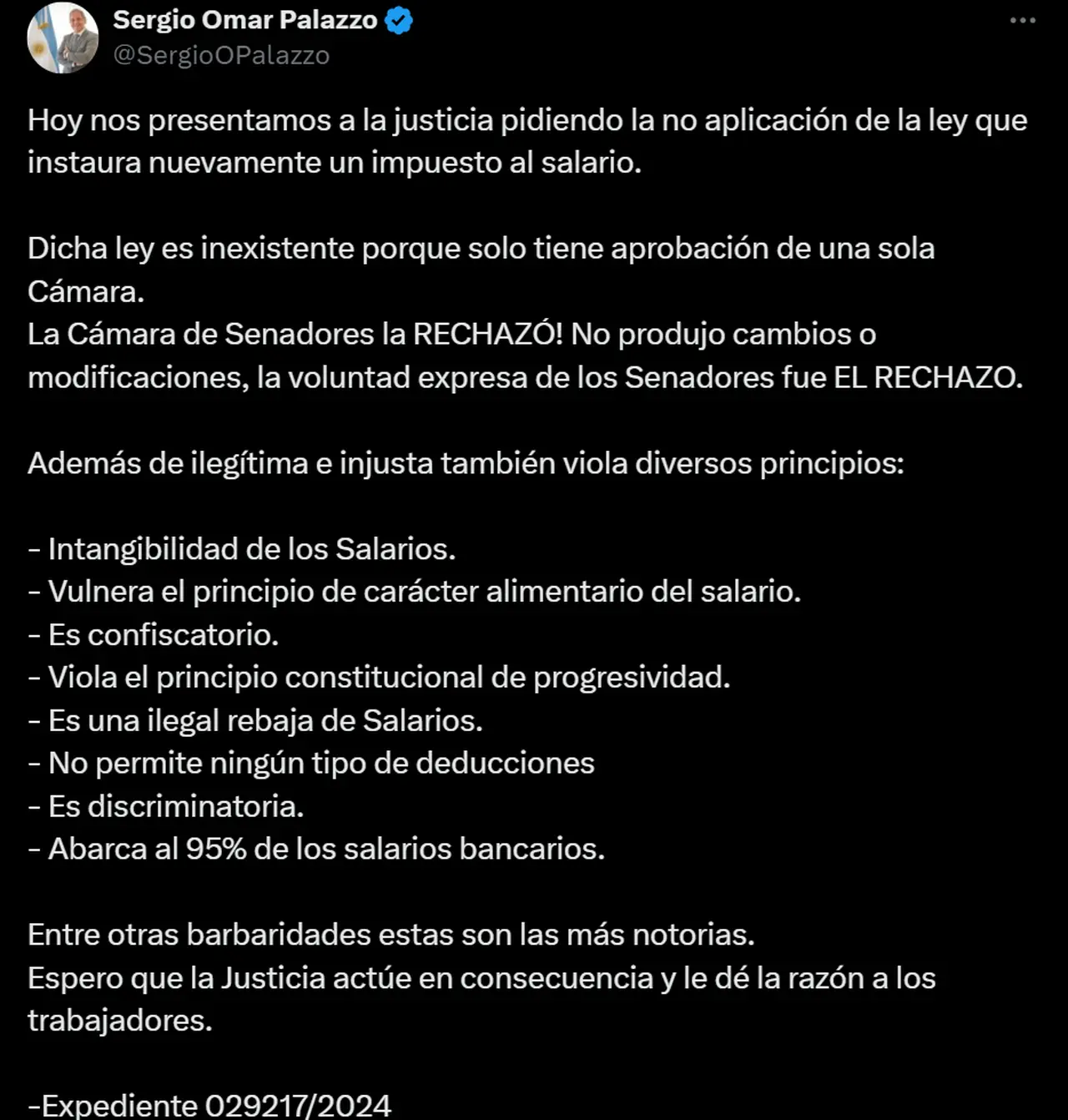 Para el referente de los bancarios, la restitución de la cuarta categoría de Ganancias es 