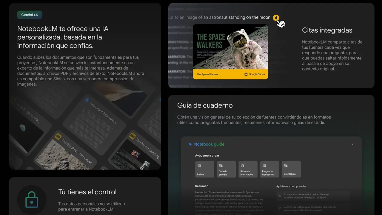 Google expande gratis globalmente NotebookLM, su poderoso anotador-organizador animado por IA
