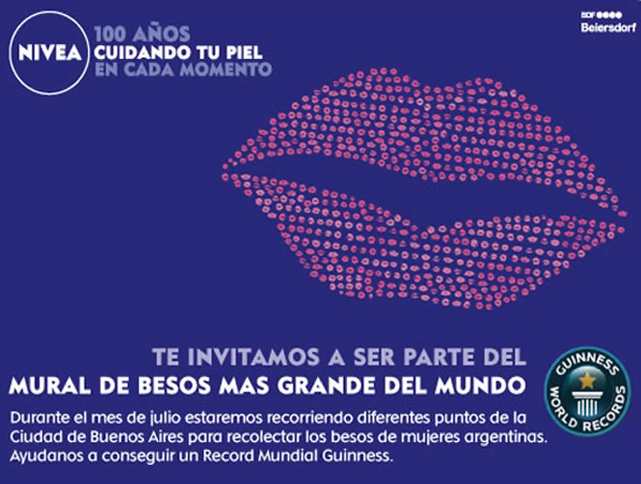 Nivea sigue festejando sus 100 años a "puro beso"