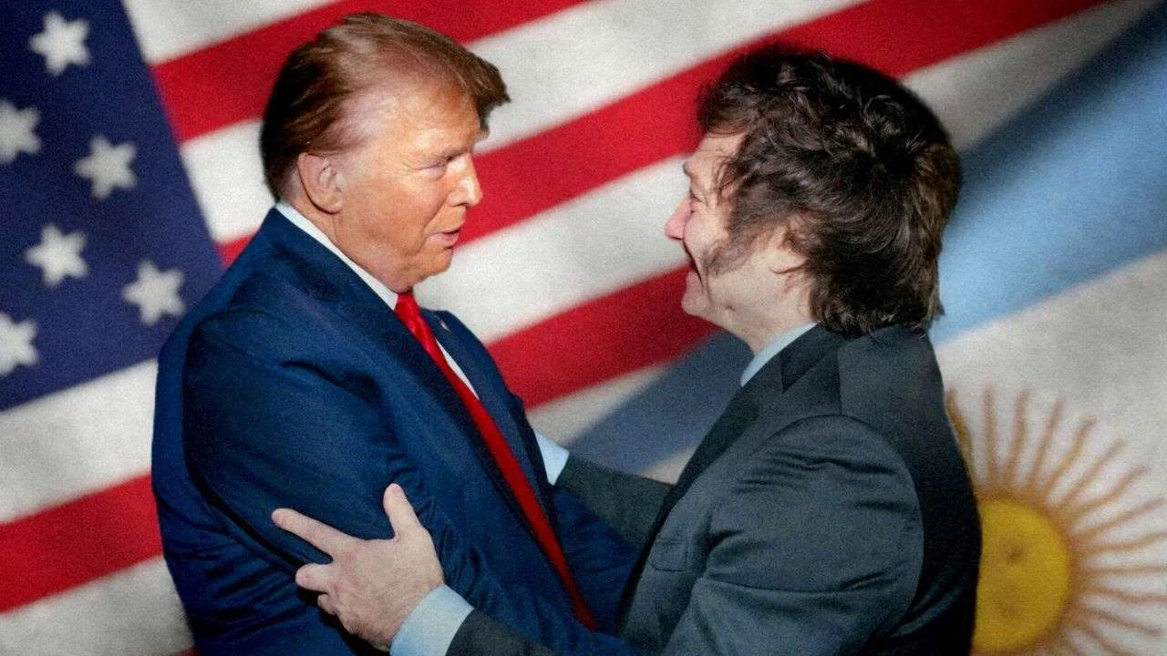 Donald Trump con Javier Milei