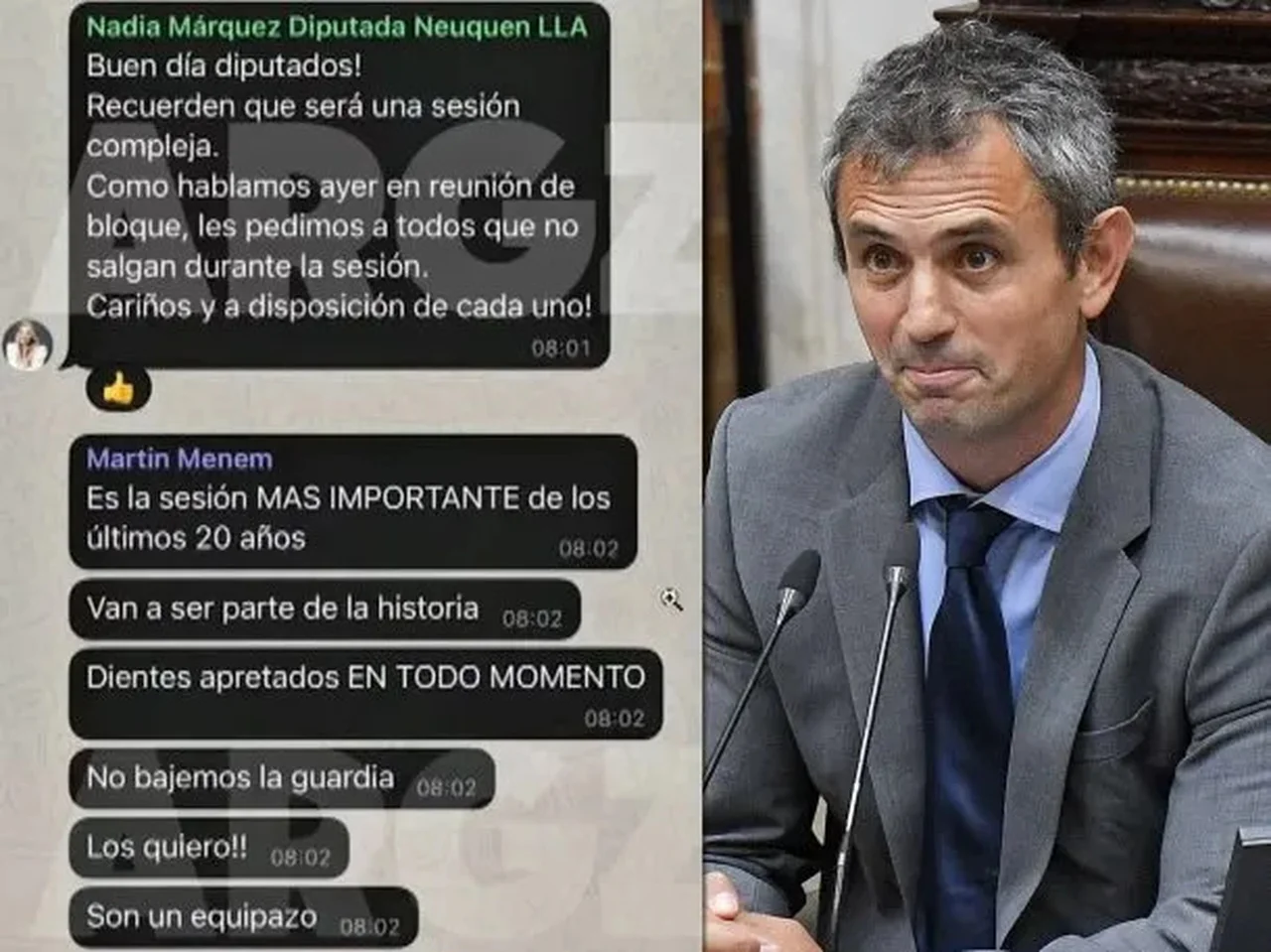 Audios filtrados revelan a Martín Menem instando al caos en el Congreso: "Los quiero puteando"