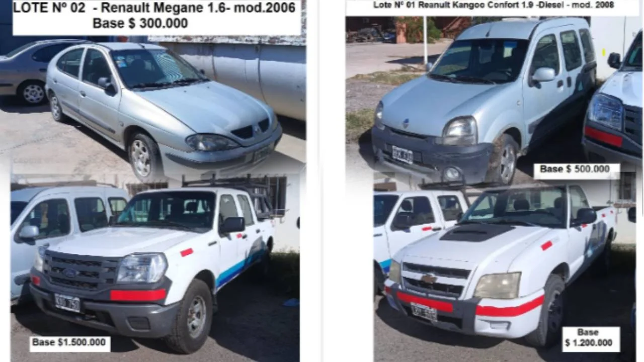Subastan autos y camionetas 4×4 desde 300.000 pesos
