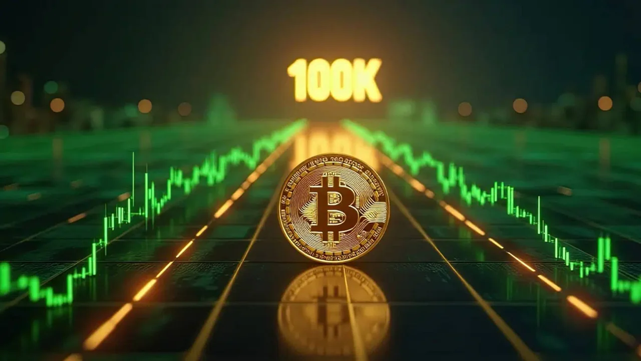 Bitcoin busca romper su récord de u$s100.000 mientras enfrenta una racha bajista