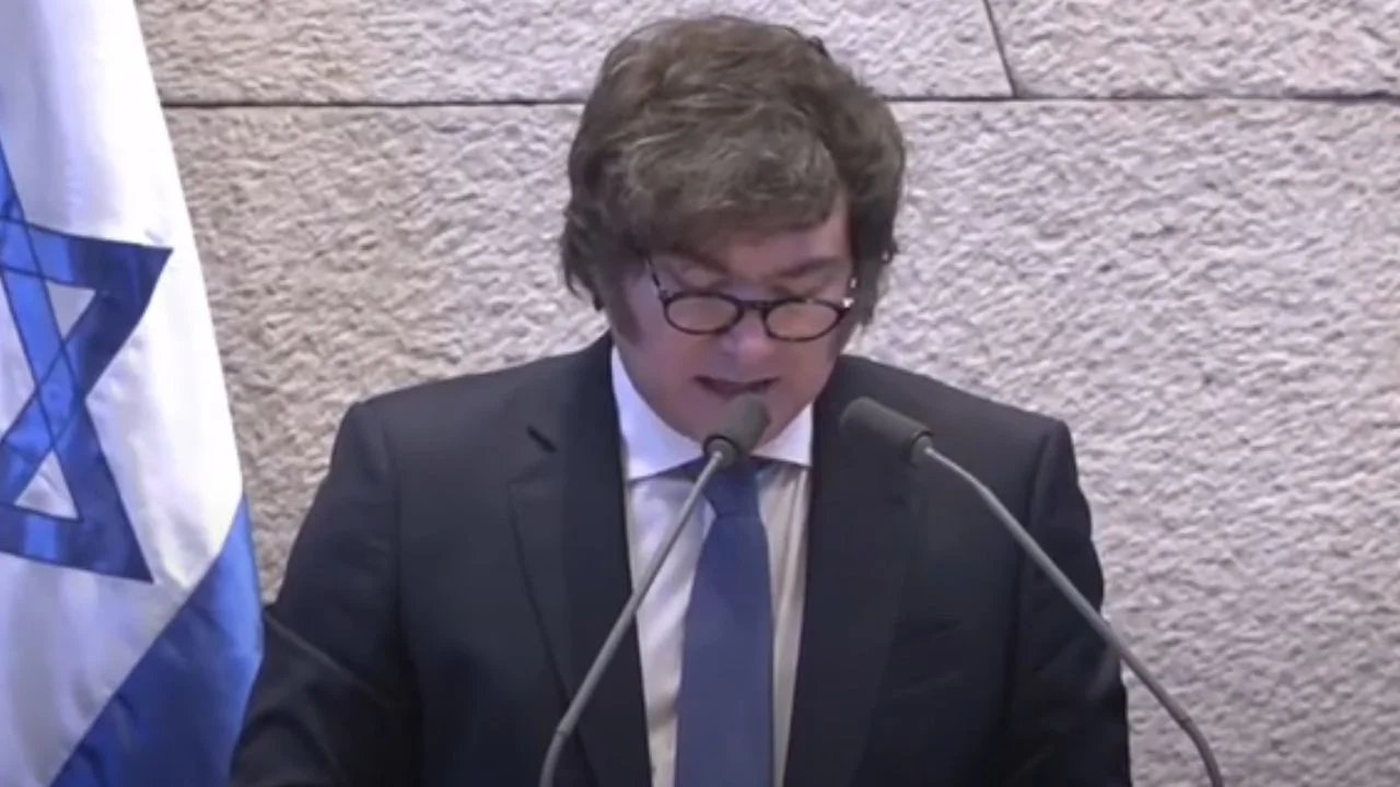 Javier Milei en Israel