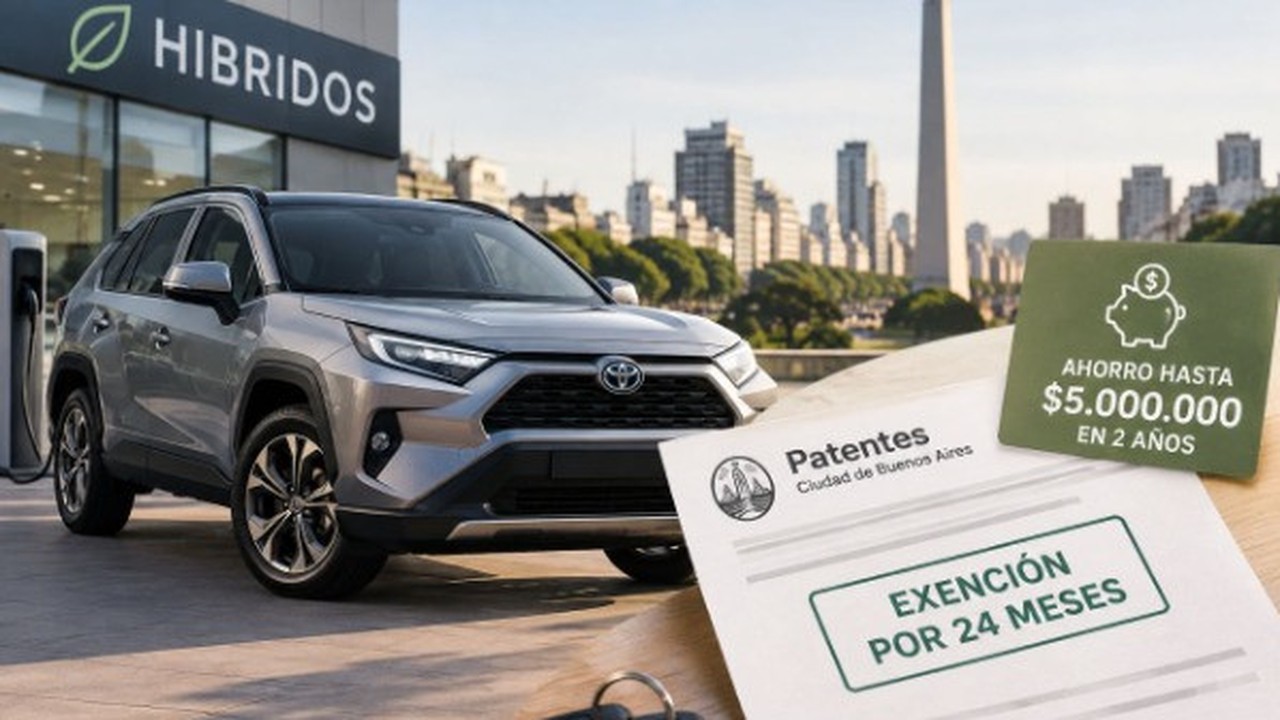 Autos híbridos: 2 años sin pagar Patentes con un ahorro de $5 millones