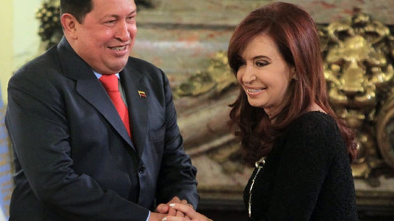 Hugo Chávez y Cristina Kirchner firmaron acuerdos en la Casa Rosada