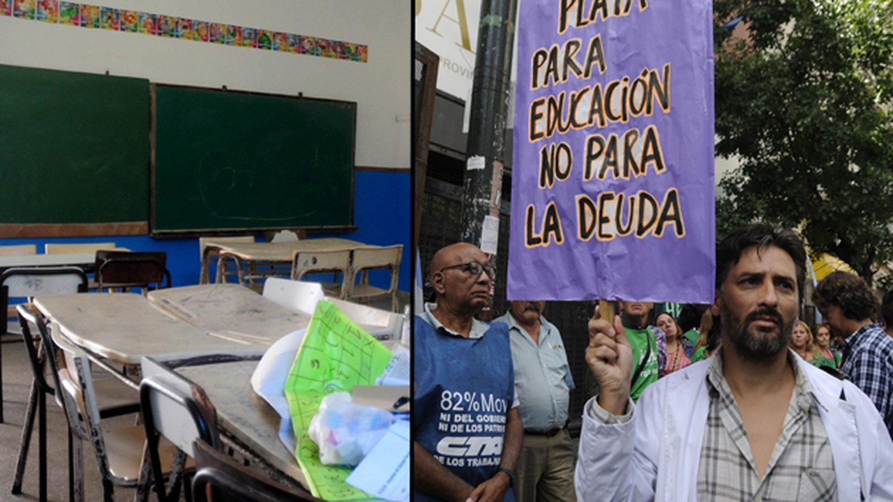 Se sintió fuerte el segundo dí­a de paro docente en la mitad del paí­s