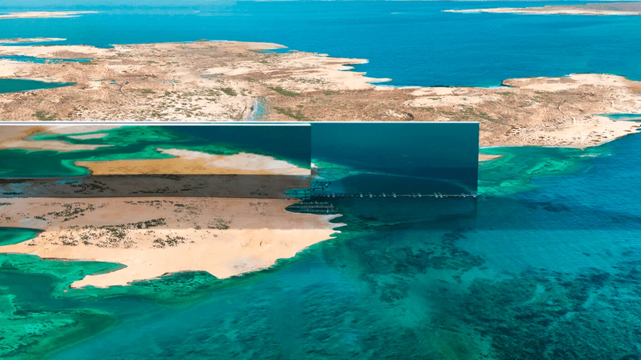 Imágenes así avanza The Line, la ciudad futurista de Arabia Saudita