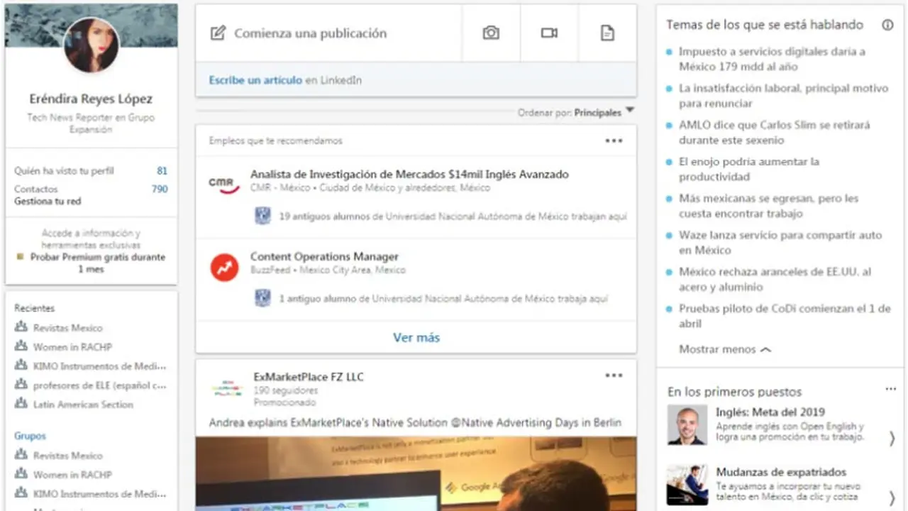 LinkedIn lanzó en México su plataforma de noticias