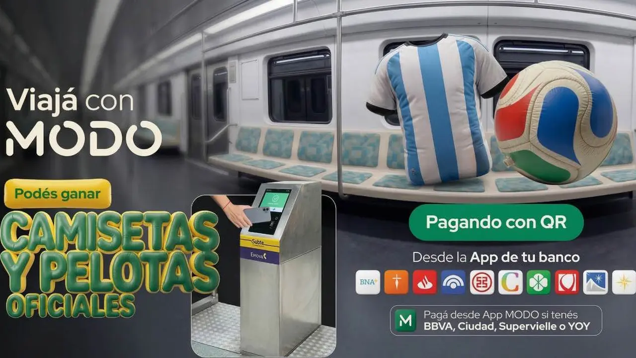Pagá tu viaje con MODO y ganá camisetas y pelotas oficiales