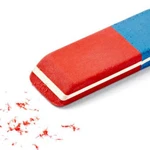 ¿Pensabas que era para borrar tinta? El verdadero uso de la parte azul de la goma de borrar