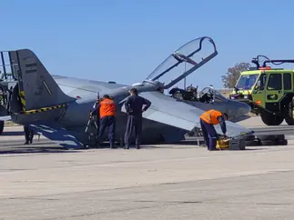 Se accidentó un avión Pampa y acentúa crisis de la estatal FADEA